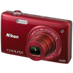 Kit Camara Digital Nikon Coolpix S5200 Rojo